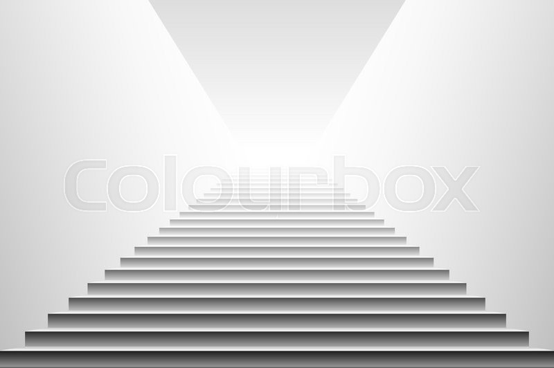 800x532 Stairs Vector. Stairs. Detailed Illustration Of Black White Stairs