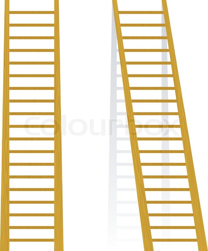 663x800 Vector Illustration Of A Wooden Staircase Stock Vector Colourbox