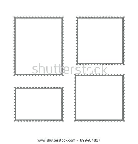 450x470 Postage Stamp Vector Blank Square Template Post Border Asctech.co