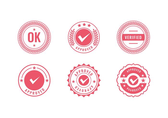 700x490 Cachet Logo Red Stamp Free Vector