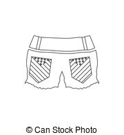 180x195 Cotton Stamp. Outline Vector Illustration, Eps 10.