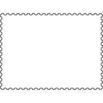 150x150 Vector Clip Art Of Apple On Postage Stamp Public Domain Vectors