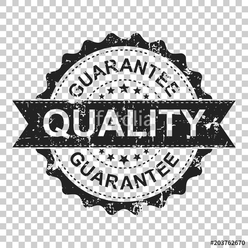 500x500 Guarantee Scratch Grunge Rubber Stamp. Vector Illustration On