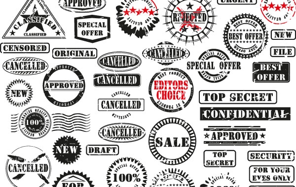 600x380 7 Free Rubber Stamp Vector Packs