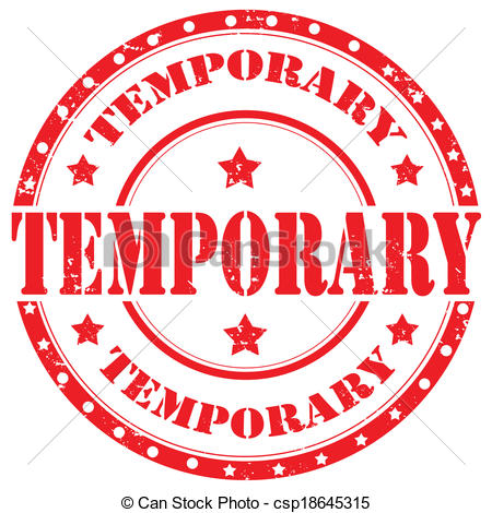 450x470 Temporary Stamp. Grunge Rubber Stamp With Word Temporary,vector