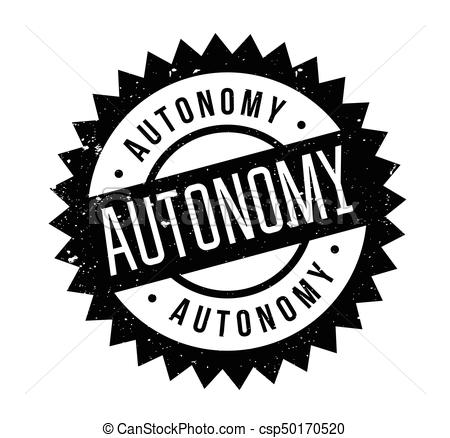 450x438 Autonomy Rubber Stamp. Grunge Design With Dust Scratches. Effects