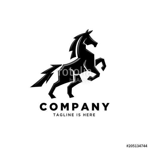500x500 Abstract Standing Horse Logo Stock Image And Royalty Free Vector