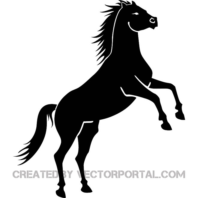 660x660 Black Horse On Two Legs Free Vector Free Vectors Ui Download