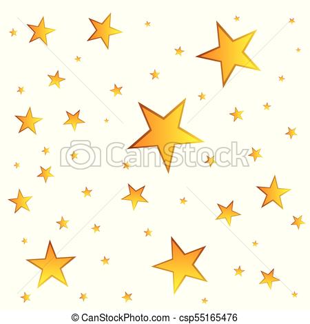 450x470 Gold Stars Background. Vector Illustration.