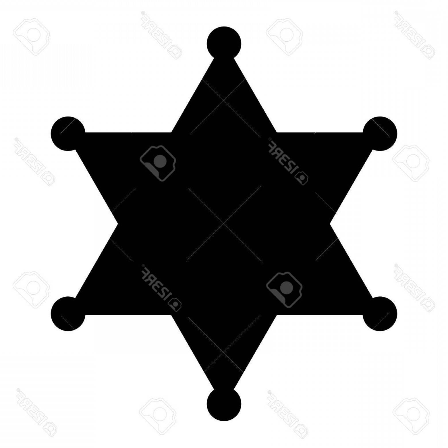 1560x1560 Photostock Vector Sheriff Badge Vector Silhouette Shopatcloth