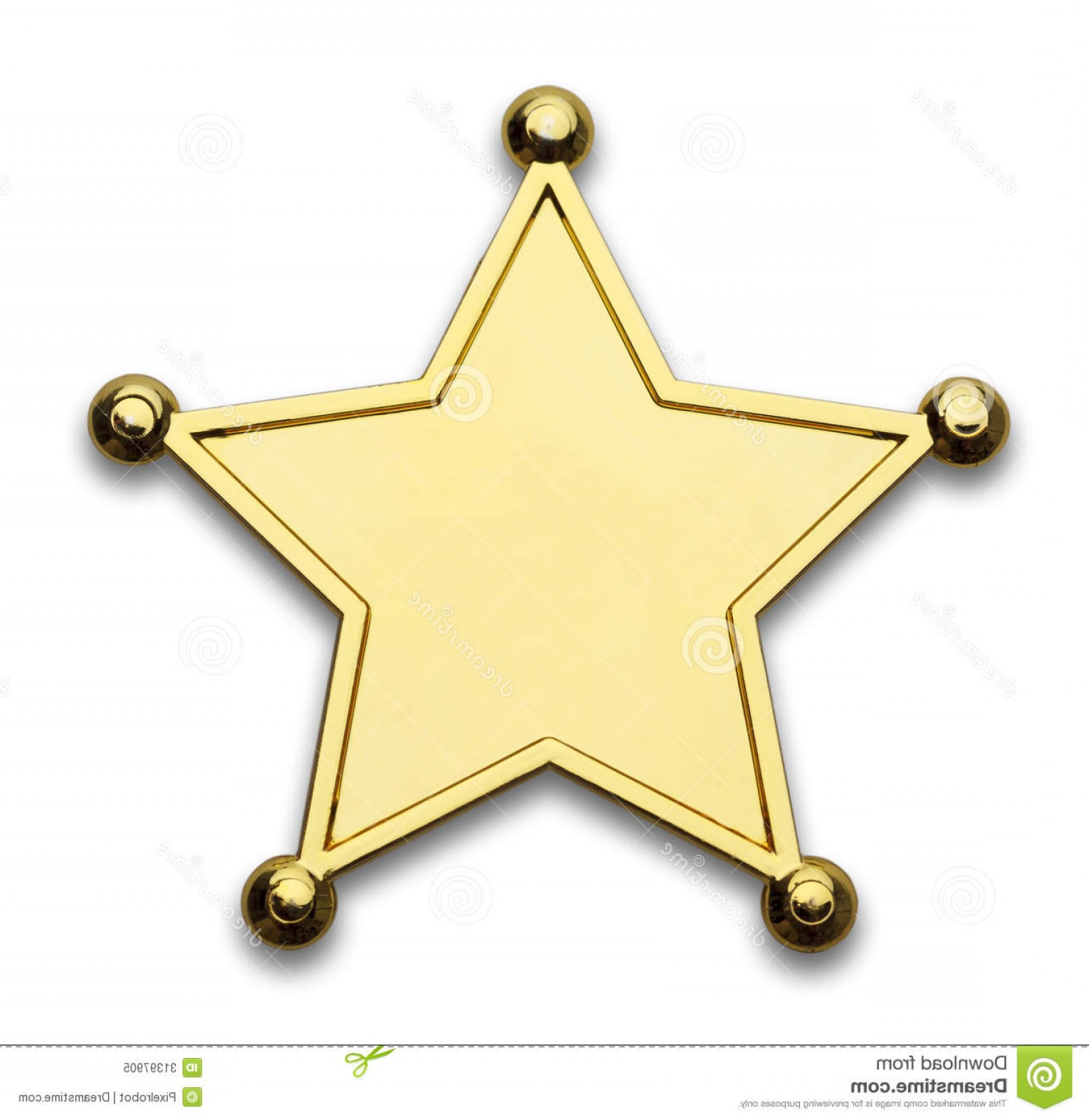 1560x1605 Royalty Free Stock Photo Sheriff Badge Gold Star Police Isolated