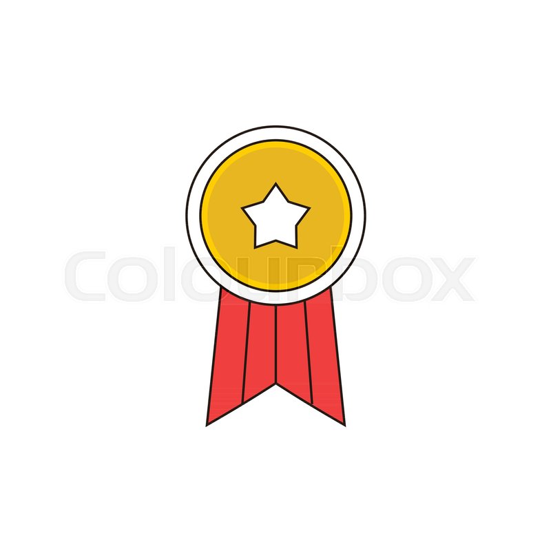 800x800 Simple Star Badge Vector Outline Icon Illustration Graphic Design