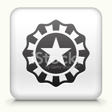 440x440 Square Button With Star Badge Royalty Free Vector Art Stock Vector