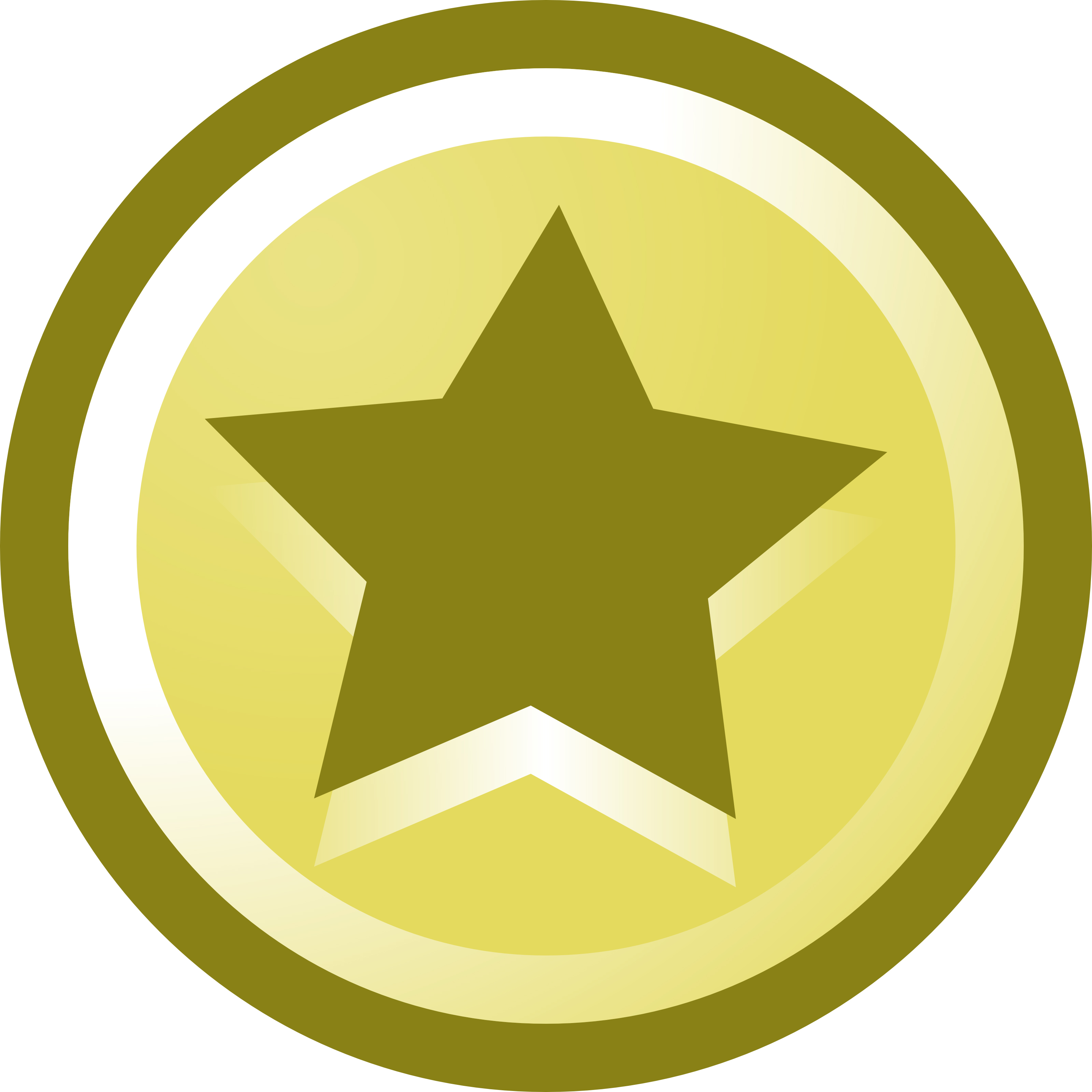 3200x3200 Five Star Circle Clipart