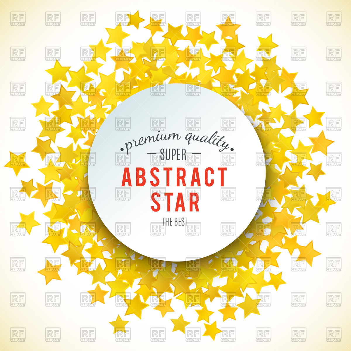 1200x1200 Abstract Yellow Star Circle Frame Vector Image Vector Artwork Of