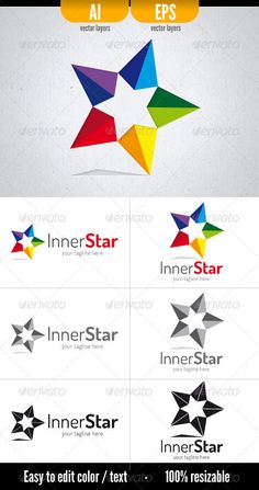 236x447 Star Circle Logo Template Vector Eps, Ai Illustrator. Download