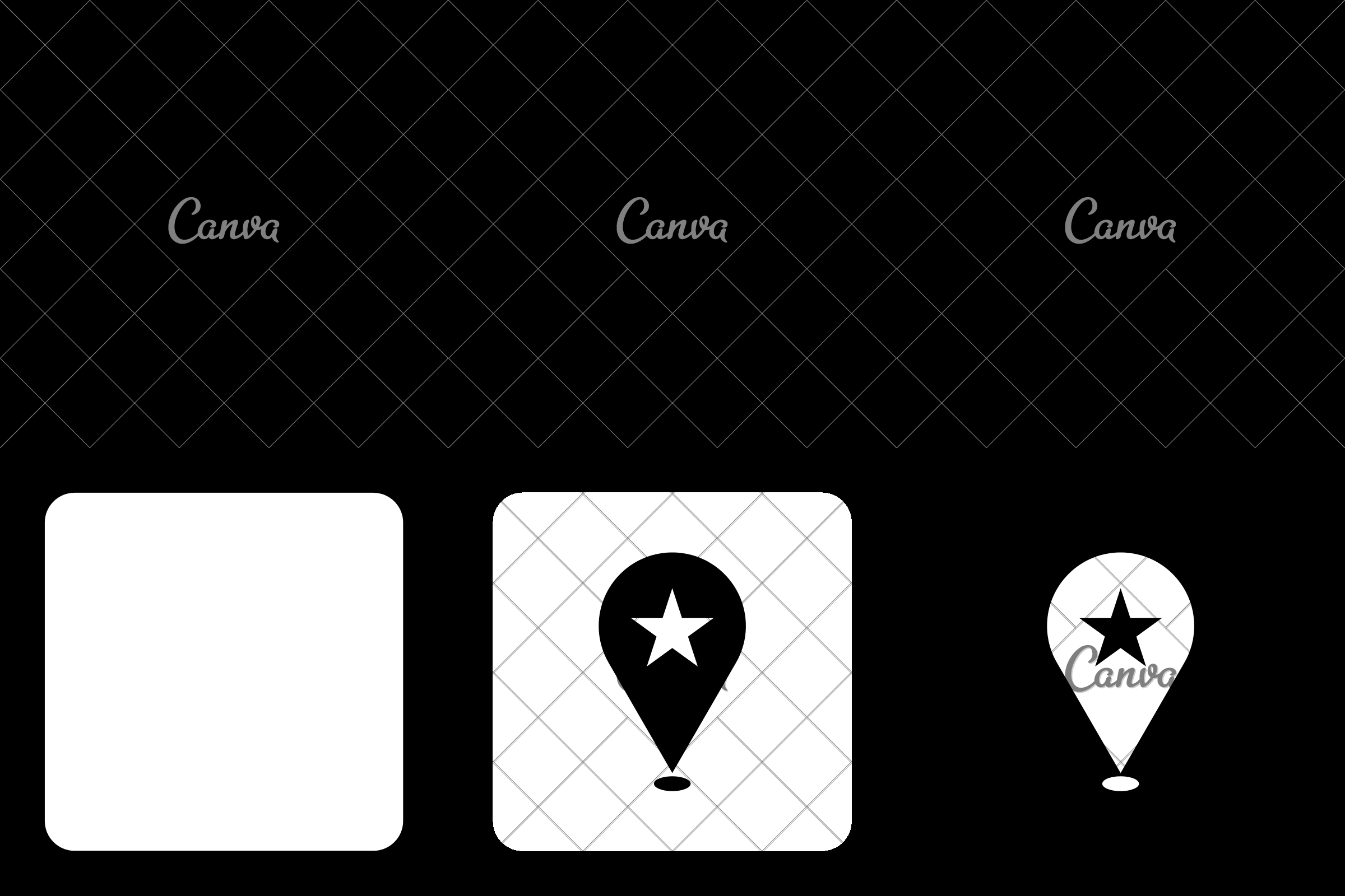 2400x1600 Location Symbol With Star Icon Vector Illustration