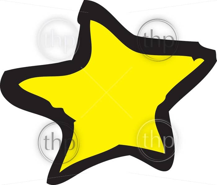 700x596 Star Drawn In A Rough Hand Drawn Sketch Style Photo