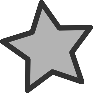 300x300 Favorite Star Icon Clip Art