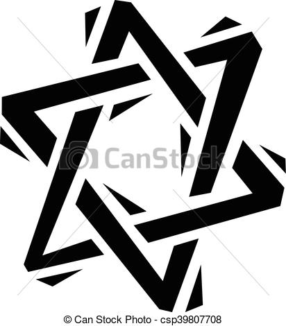 412x470 Jewish Star Of David.