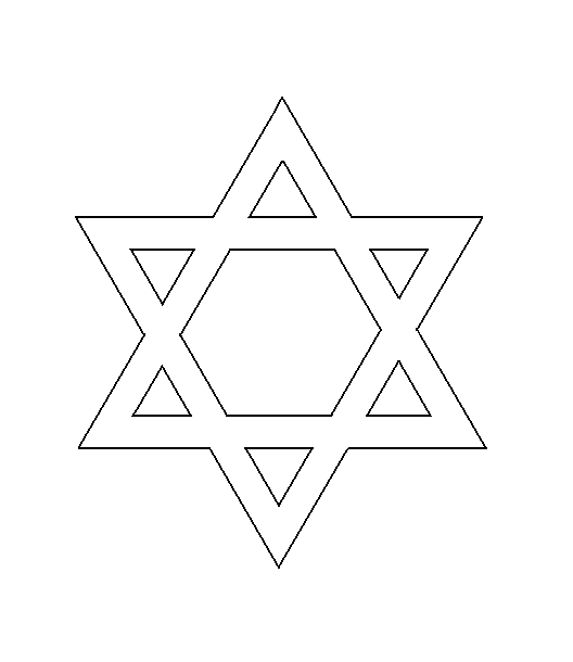 528x610 Star Of David Vector Free 6 Pointed Star Pattern Print Out