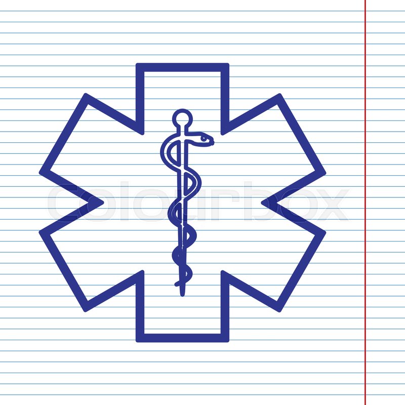 800x800 Medical Symbol Of The Emergency Or Star Of Life With Border