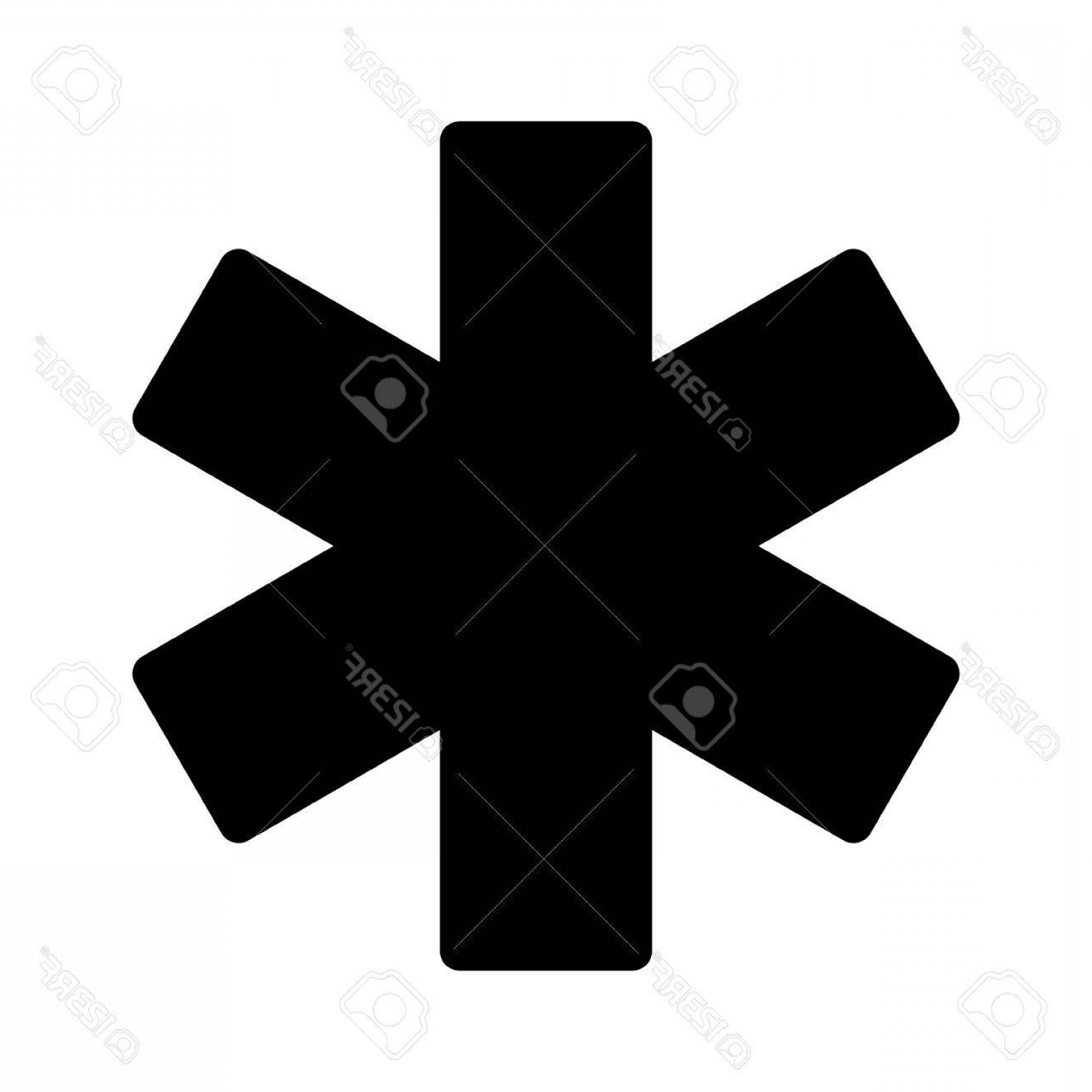1560x1560 Photostock Vector Star Of Life Medical Id Or Identification Flat