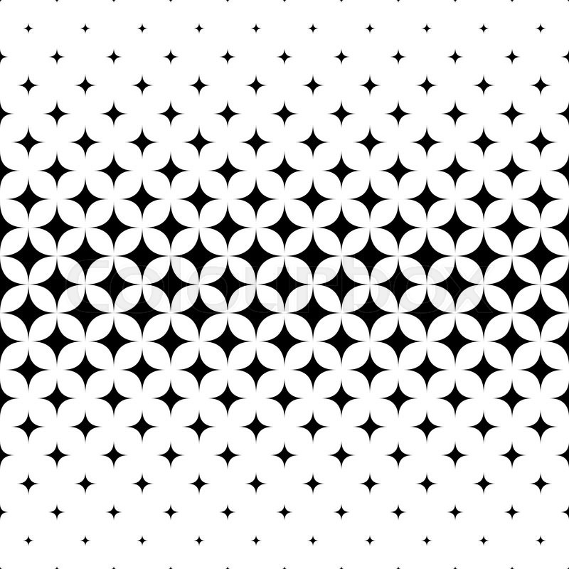 800x800 Seamless Curved Star Pattern Design Vector Background Stock