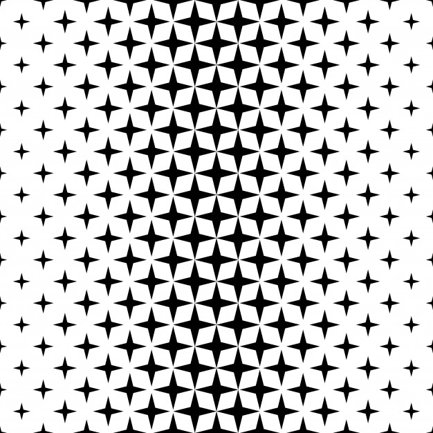 626x626 Monochrome Star Pattern