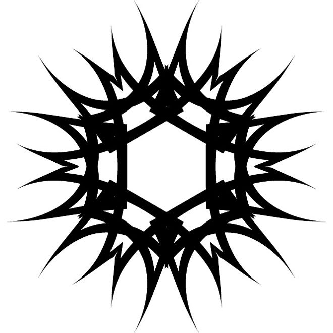 660x660 Tribal Star Shape Free Vector 123freevectors