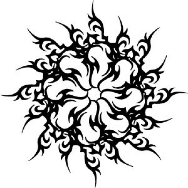 626x626 Tribal Star Shape Vector Vector Free Download