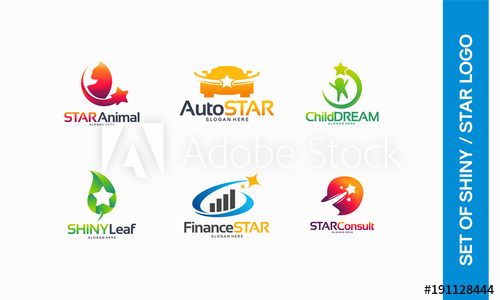 500x300 Star Animal Logo, Automotive Star Logo, Child Dream Symbol, Shiny