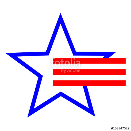 500x500 American Star Symbol And Red Stripes Stock Image And Royalty Free