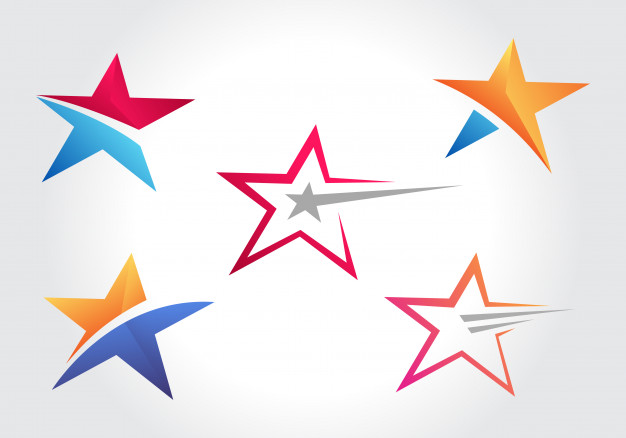 626x438 Stylish Star Symbol Design Collections Vector Premium Download