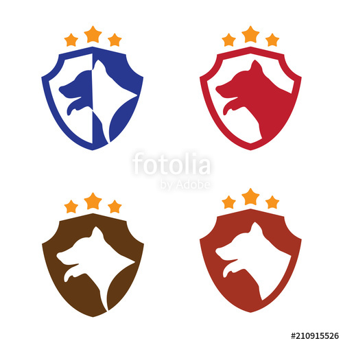 500x500 Watchdog Dog Shield With Star Symbol Stock Image And Royalty Free