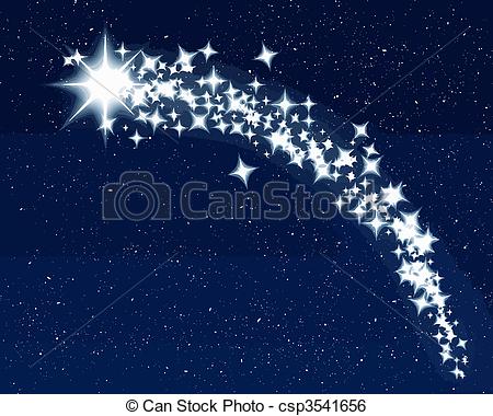 450x380 Drawn Falling Stars Vector