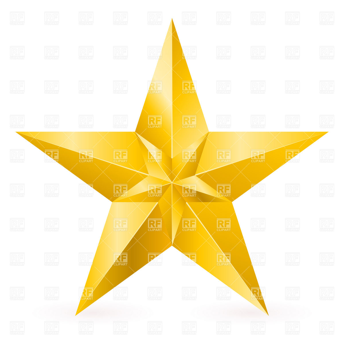 1200x1200 Metal Five Point Gold Star Vector Image Vector Artwork Of Design