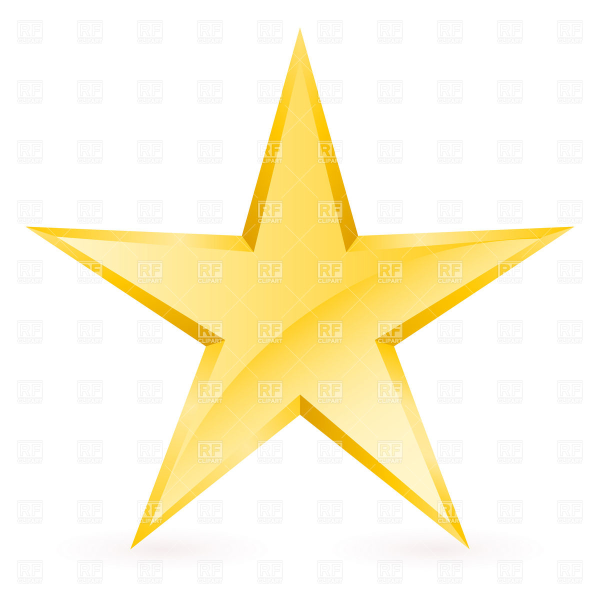 1200x1200 Shiny Simple Gold Star Vector Image Vector Artwork Of Signs