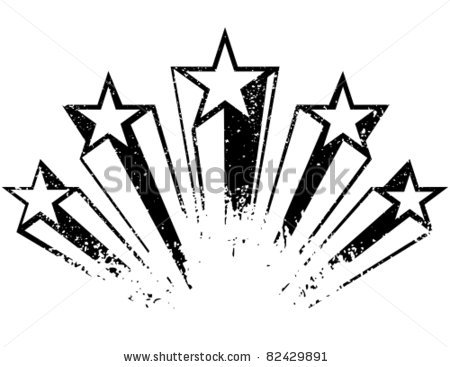 450x367 Drawn Shooting Star Vector