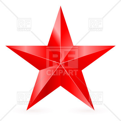 400x400 Five Pointed Red Star Vector Image Vector Artwork Of Design