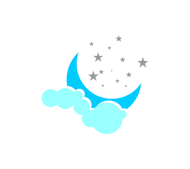 389x346 Moon And Stars Free Vector