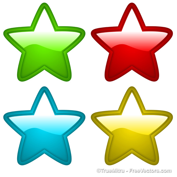600x598 Download Free Gold Star Coins Vector Illustration