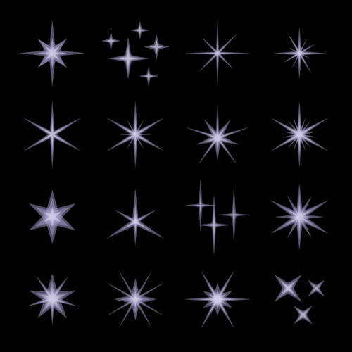 500x500 Shining Star Light Illustration Vector 01 Free Download