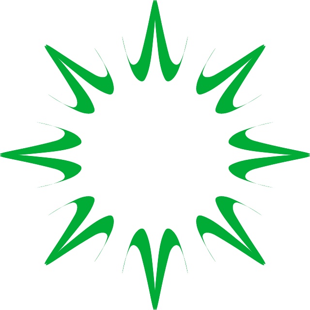 640x640 Bursting Star Vector Graphics