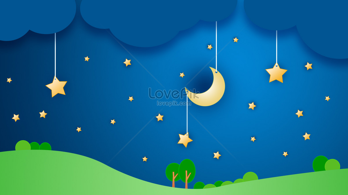 1200x675 Night Star Vector Creative Illustration Illustration Image Picture