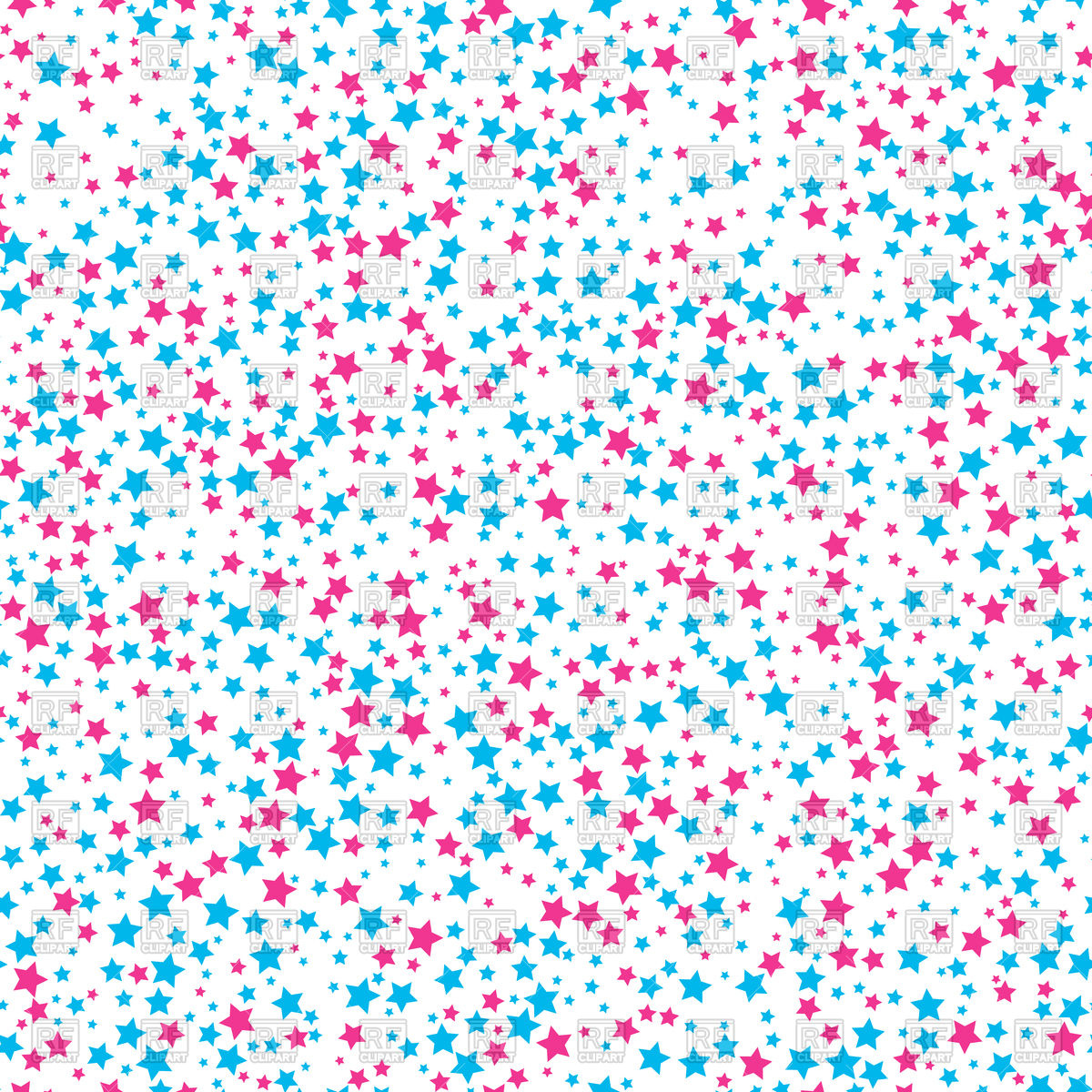 1200x1200 Seamless Background With Bright Stars Vector Image Vector