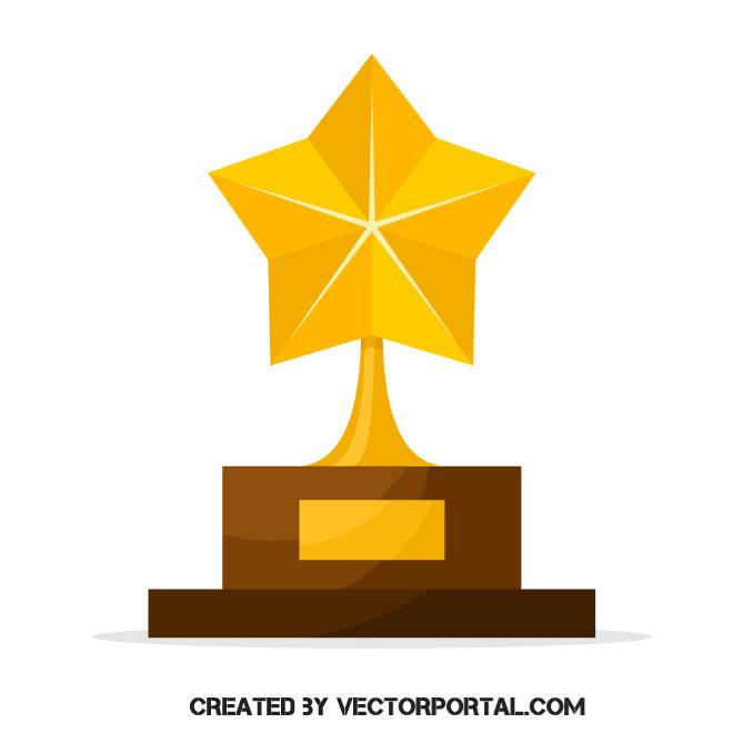 660x660 Golden Star Vector Graphics