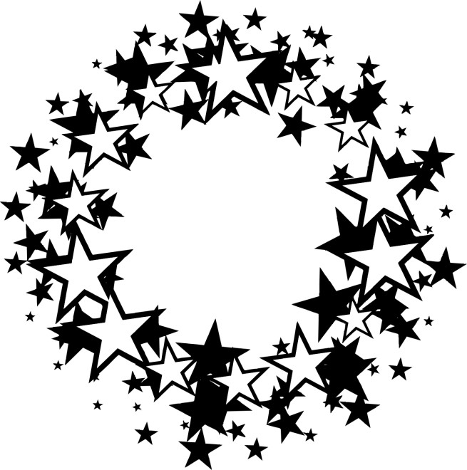 655x660 Ring Of Stars Vector Files
