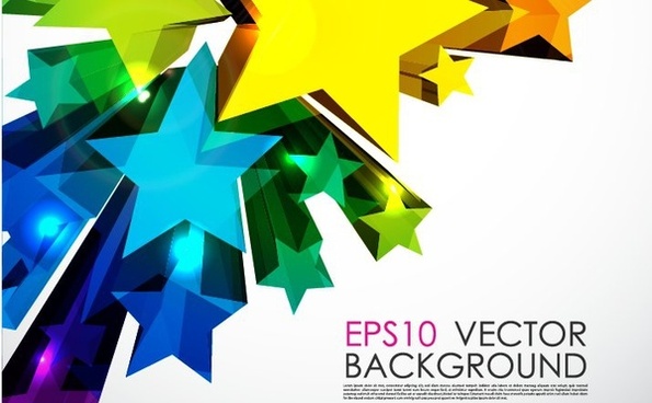 595x368 3d Star Vector Free Vector Download (7,341 Free Vector) For