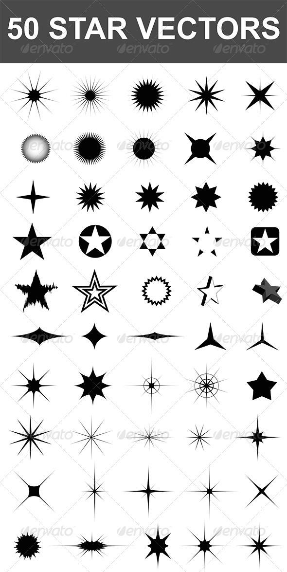 590x1175 50 Star Vectors By Nada Images Graphicriver